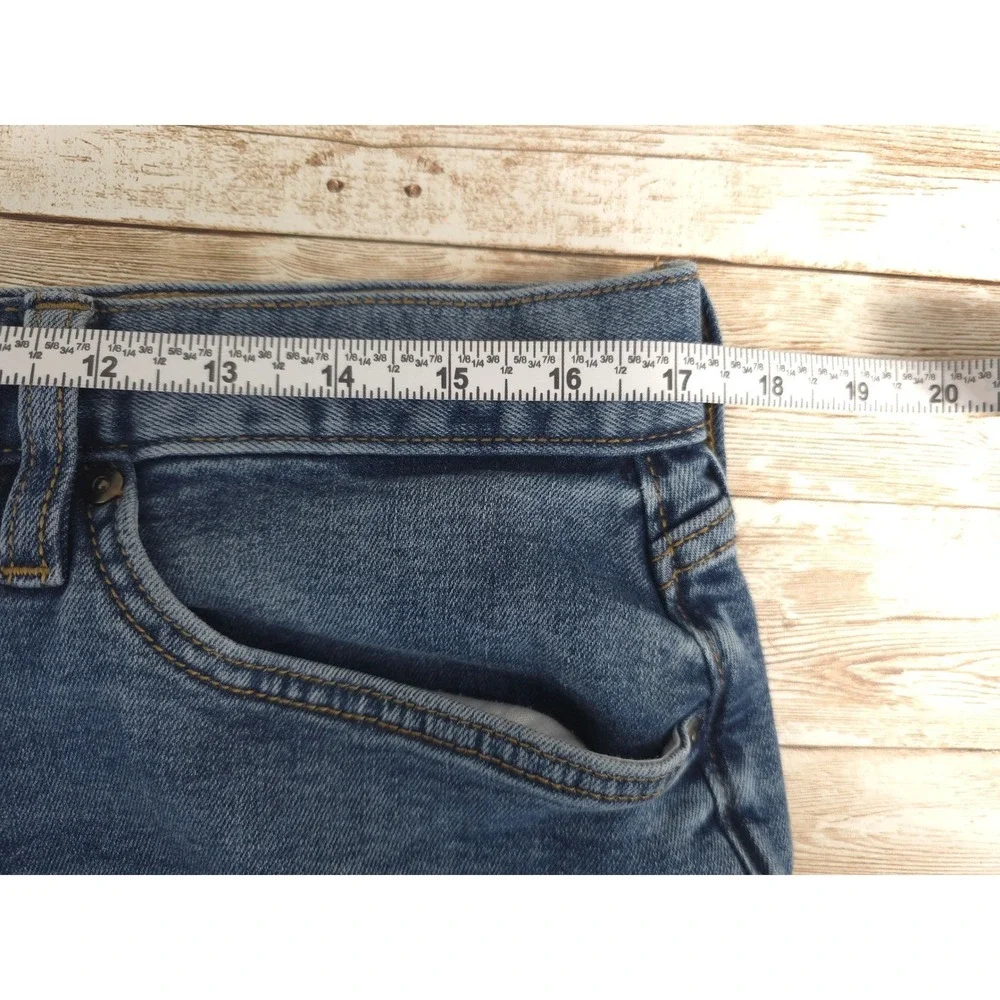 Banana Republic Travel Jean Athletic Fit Medium Wash Denim Jeans Mens 36x30
